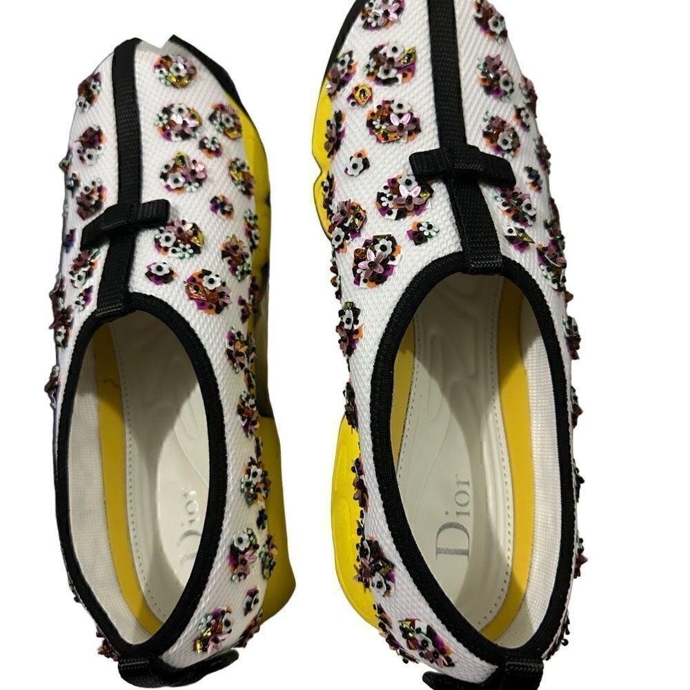 Dior white sneaks size 7.5 - Picture 2 of 7